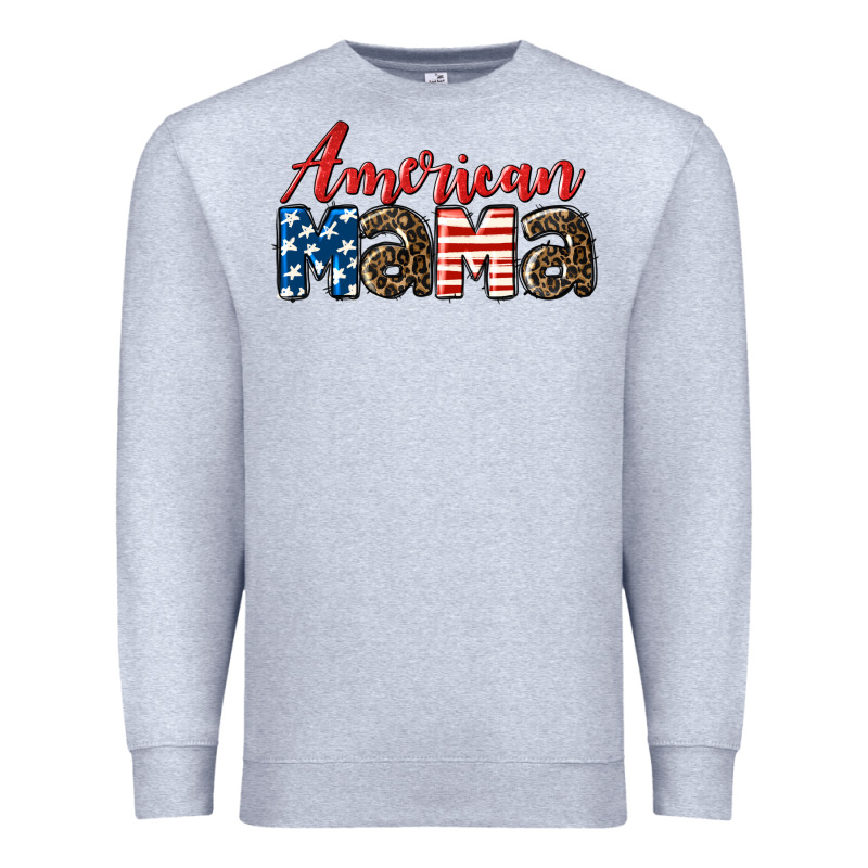 Western American Mama Mother's Day Premium Sweatshirt by LillyAllenDesigns | Teevron