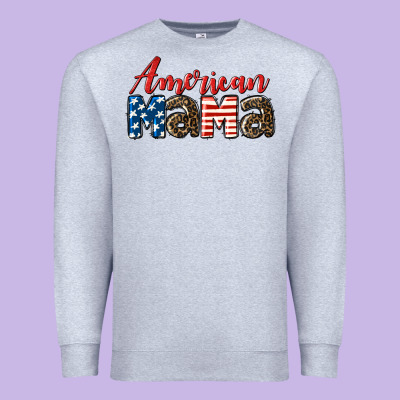 Western American Mama Mother's Day Premium Sweatshirt Designed By Lillyallendesigns