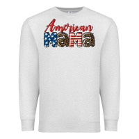 Oatmeal Heather Western American Mama Mother's Day Premium Sweatshirt - LillyAllenDesigns