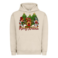 Pigment French Oak merry christmas gnomies Urban Hoodie - BarkalooDesign