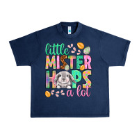 Navy little mister hops a lot Urban Heavy Tee - NancyCooperArtShop