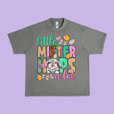 Little Mister Hops A Lot Urban Heavy Tee Designed By Nancycooperartshop