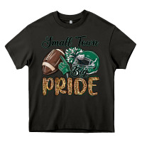 Asphalt small town big pride green Heavy Core Tee - MaliasSmallBusiness