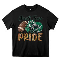 Black small town big pride green Heavy Core Tee - MaliasSmallBusiness