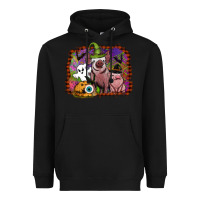 Black halloween pigs Heavyweight Hoodie - SublimationCraftShop