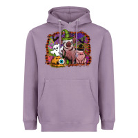 Lavender halloween pigs Heavyweight Hoodie - SublimationCraftShop