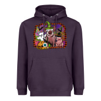 Plum halloween pigs Heavyweight Hoodie - SublimationCraftShop