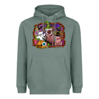 Sage halloween pigs Heavyweight Hoodie - SublimationCraftShop