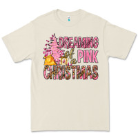 Bone Dreaming Of A Pink Christmas Premium Tee - BundleAndBundleShop