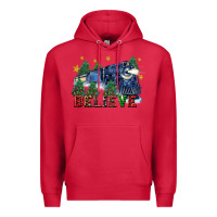 Cardinal believe polar express christmas trees Premium Hoodie - FaDigitalArtStudio