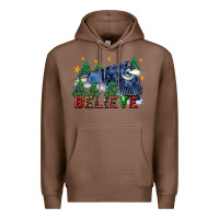 Chestnut believe polar express christmas trees Premium Hoodie - FaDigitalArtStudio