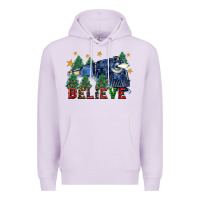 Lilac believe polar express christmas trees Premium Hoodie - FaDigitalArtStudio