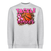 Heather Grey Tackle Cancer Basketball Heavyweight Sweatshirt - FaDigitalArtStudio