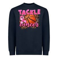 Navy Tackle Cancer Basketball Heavyweight Sweatshirt - FaDigitalArtStudio