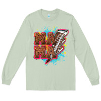 Matcha Mama Football lightning bolt Long Sleeve Tee - HowdyJamesFarm