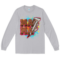 Moon Dust Mama Football lightning bolt Long Sleeve Tee - HowdyJamesFarm