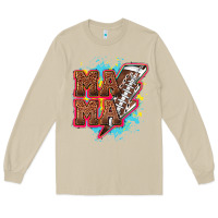Mushroom Mama Football lightning bolt Long Sleeve Tee - HowdyJamesFarm