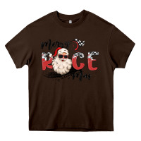 Chocolate Brown merry race mas Heavy Core Tee - MaliasSmallBusiness