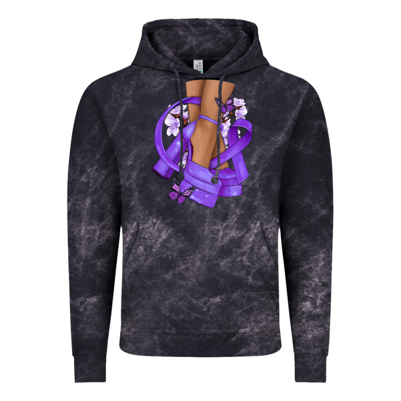 Cancer Diva Purple Ribbon Vintage Hoodie by NancyCooperArtShop | Teevron