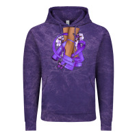 Cloud Purple Cancer diva purple ribbon Vintage Hoodie - NancyCooperArtShop