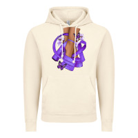 Vintage Artic Cancer diva purple ribbon Vintage Hoodie - NancyCooperArtShop