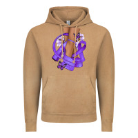 Vintage Camel Cancer diva purple ribbon Vintage Hoodie - NancyCooperArtShop