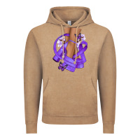 Vintage Coffee Cancer diva purple ribbon Vintage Hoodie - NancyCooperArtShop