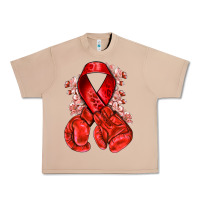 Burro Red ribbon with boxing gloves Urban Heavy Tee - NancyCooperArtShop