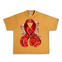 Peanut Butter Red ribbon with boxing gloves Urban Heavy Tee - NancyCooperArtShop