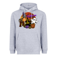 Heather Grey halloween Heavyweight Hoodie - SublimationCraftShop
