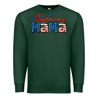 Sports Green American Mama Mother's Day Premium Sweatshirt - LillyAllenDesigns