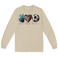 Mushroom Peace love Soccer Long Sleeve Tee - HowdyJamesFarm
