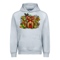 Heather Grey christmas joy gnome Urban Hoodie - BarkalooDesign