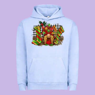Christmas Joy Gnome Urban Hoodie Designed By Barkaloodesign