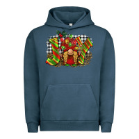 Pigment Midnight Navy christmas joy gnome Urban Hoodie - BarkalooDesign