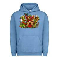 Pigment Pebble Blue christmas joy gnome Urban Hoodie - BarkalooDesign