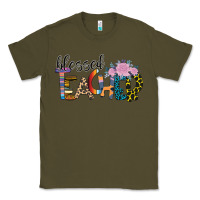 Army Green Blessed Teacher Classic Tee - Bettercallsaul