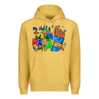 Antique Gold my child is non verbal but his mama aint afro Premium Hoodie - RanaPortraitStore