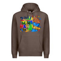 Coffee my child is non verbal but his mama aint afro Premium Hoodie - RanaPortraitStore
