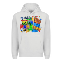 Dove Grey my child is non verbal but his mama aint afro Premium Hoodie - RanaPortraitStore