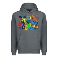 Rock my child is non verbal but his mama aint afro Premium Hoodie - RanaPortraitStore