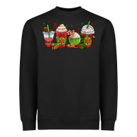 Black christmas coffee cups Heavyweight Sweatshirt - OliviaCreatesArt