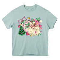 Arona pink santa and disco ball with christmas tree Heavy Core Tee - MaliasSmallBusiness