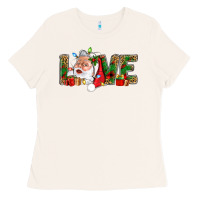Bone Love And Santa With Gift Boxes Ladies Tee - BundleAndBundleShop