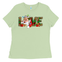 Matcha Love And Santa With Gift Boxes Ladies Tee - BundleAndBundleShop