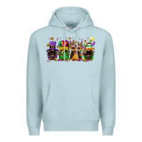 Blue Mist mardi gras afro gnomies Premium Hoodie - FaDigitalArtStudio