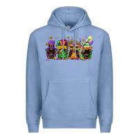 Colony Blue mardi gras afro gnomies Premium Hoodie - FaDigitalArtStudio