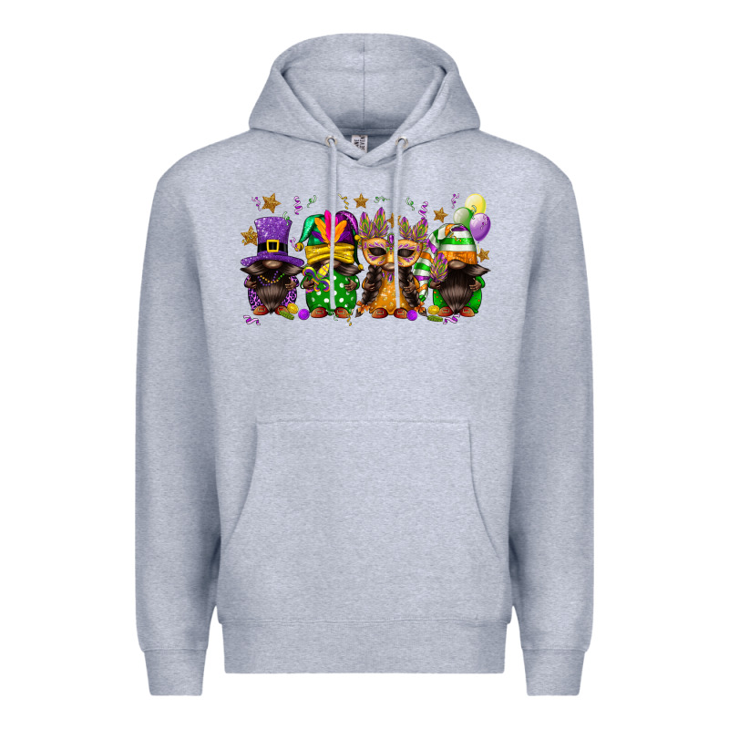 Mardi Gras Afro Gnomies Premium Hoodie by FaDigitalArtStudio | Teevron