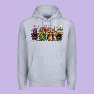 Mardi Gras Afro Gnomies Premium Hoodie Designed By Fadigitalartstudio