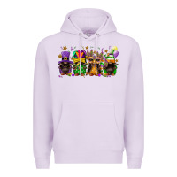 Lilac mardi gras afro gnomies Premium Hoodie - FaDigitalArtStudio